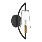 Savoy House 9-7167-1-143 Hanley 1-Light 60W Black Incandescent/LED Indoor Wall Light