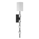 Savoy House 9-9520-1-89 Sebring 1-Light 60W Black Incandescent/LED Indoor Wall Light