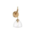 Savoy House 9-9840-1-322 Corbin 1-Light 60W Warm Brass Wall Sconce