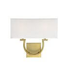 Savoy House Essentials Rhodes 9-998-2-322 2-Lights Warm Brass Wall Sconce
