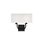 Savoy House Essentials Rhodes 9-998-2-89 2-Lights Matte Black Wall Sconce