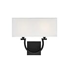 Savoy House Essentials Rhodes 9-998-2-89 2-Lights Matte Black Wall Sconce