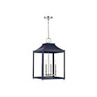 Savoy House Meridian  M30009NBLPN 4-Lights 240W Navy Blue with Polished Nickel Pendant