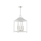 Savoy House Meridian  M30009WHPN 4-Lights 240W White with Polished Nickel Pendant