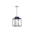 Savoy House Meridian  M30013NBLPN 3-Lights 180W Navy Blue with Polished Nickel Pendant