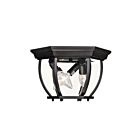 Savoy House Meridian M50059BK 3-Lights 120W Black Outdoor Flush Mount