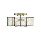 Savoy House Meridian M60004NB 2-Lights 120W Natural Brass Semi Flush Mount