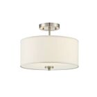 Savoy House Meridian M60008BN 2-Lights 120W Brushed Nickel Semi Flush Mount