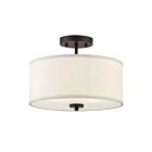 Savoy House Meridian M60008ORB 2-Lights 120W Oil Rubbed Bronze Semi Flush Mount