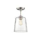 Savoy House Meridian M60010BN 1-Lights 60W Brushed Nickel Semi Flush Mount