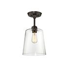 Savoy House Meridian M60010ORB 1-Lights 60W Oil Rubbed Bronze Semi Flush Mount