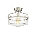Savoy House Meridian M60011BN 1-Lights 60W Brushed Nickel Semi Flush Mount