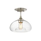 Savoy House Meridian M60017BN 1-Lights 60W Brushed Nickel Semi Flush Mount