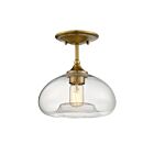 Savoy House Meridian M60017NB 1-Lights 60W Natural Brass Semi Flush Mount