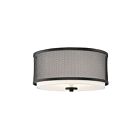 Savoy House Meridian M60018MBK 3-Lights 180W Matte Black Flush Mount