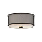 Savoy House Meridian M60018ORB 3-Lights 180W Oil Rubbed Bronze Flush Mount