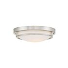 Savoy House Meridian M60019BN 2-Lights 120W Brushed Nickel Flush Mount