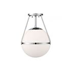 Savoy House Meridian M60054CH 1-Lights 60W Chrome Semi Flush Mount