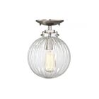 Savoy House Meridian M60056BN 1-Lights 60W Brushed Nickel Semi Flush Mount