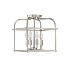 Savoy House Meridian M60061BN 4-Lights 240W Brushed Nickel Semi Flush Mount