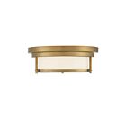Savoy House Meridian M60062NB 2-Lights 120W Natural Brass Flush Mount