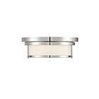 Savoy House Meridian M60062PN 2-Lights 120W Polished Nickel Flush Mount