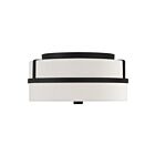 Savoy House Meridian M60065MBK 2-Lights 120W Matte Black Flush Mount