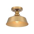 Savoy House Meridian M60068NB 1-Lights 60W Natural Brass Semi Flush Mount