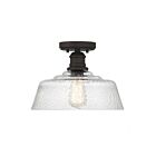 Savoy House Meridian M60070ORB 1-Lights 60W Oil Rubbed Bronze Semi Flush Mount