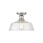 Savoy House Meridian M60070PN 1-Lights 60W Polished Nickel Semi Flush Mount