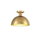 Savoy House Meridian M60071NB 1-Lights 60W Natural Brass Semi Flush Mount