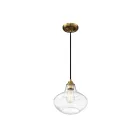 Savoy House Meridian  M70080NB 1-Lights 60W Natural Brass Mini Pendant