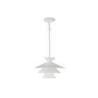 Savoy House Meridian  M70096WH 1-Lights 60W White Pendant