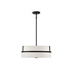 Savoy House Meridian M70102MBK 4-Lights 240W Matte Black Pendant