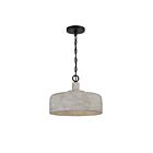 Savoy House Meridian  M70103WGBK 1-Lights 60W Weathered Gray with Black Pendant