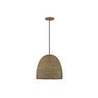 Savoy House Meridian  M70107NWIC 1-Lights 60W Natural Wicker Pendant
