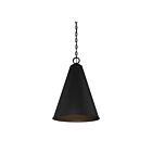 Savoy House Meridian  M70112MBK 1-Lights 60W Matte Black Pendant