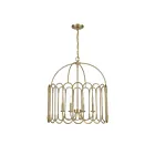 Savoy House Meridian M7029NB 4-Lights 240W Natural Brass Pendant
