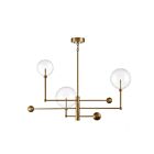 Savoy House Meridian M100100NB 3-Lights 6W Natural Brass Chandelier