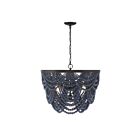 Savoy House Meridian M100101NBLORB 5-Lights 300W Navy Blue with Oil Rubbed Bronze Chandelier