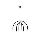 Savoy House Meridian M100115MBK 6-Lights 360W Matte Black Chandelier