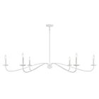 Savoy House Meridian M100119BQW 6-Lights 360W Bisque White Chandelier