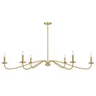 Savoy House Meridian M100119NB 6-Lights 360W Natural Brass Chandelier