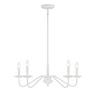 Savoy House Meridian M100120BQW 5-Lights 300W Bisque White Chandelier
