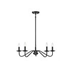 Savoy House Meridian M100120MBK 5-Lights 300W Matte Black Chandelier