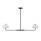 Savoy House Meridian M100122MBK 2-Lights 120W Matte Black Chandelier