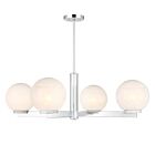 Savoy House M100123CH 4-Lights 240W Chrome Chandelier