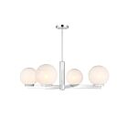 Savoy House M100123CH 4-Lights 240W Chrome Chandelier