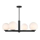 Savoy House M100123MBK 4-Lights 240W Matte Black Chandelier