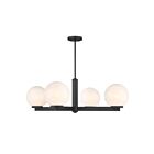Savoy House M100123MBK 4-Lights 240W Matte Black Chandelier
